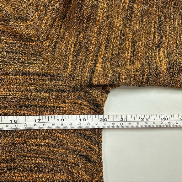 Logo by Lori Goldstein Sweater Women’s Small Orange Cotton Cashmere V Neck Top - Picture 5 of 9